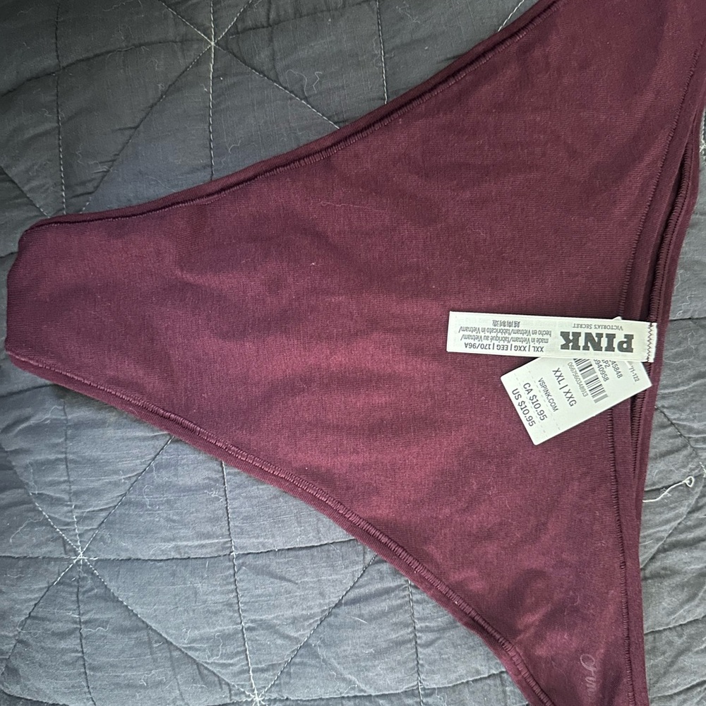 PINK Maroon thong